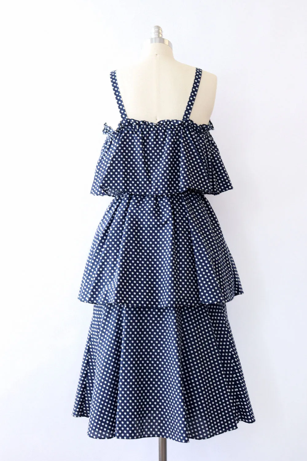 1970s Triple Decker Dotted Ensemble M/L