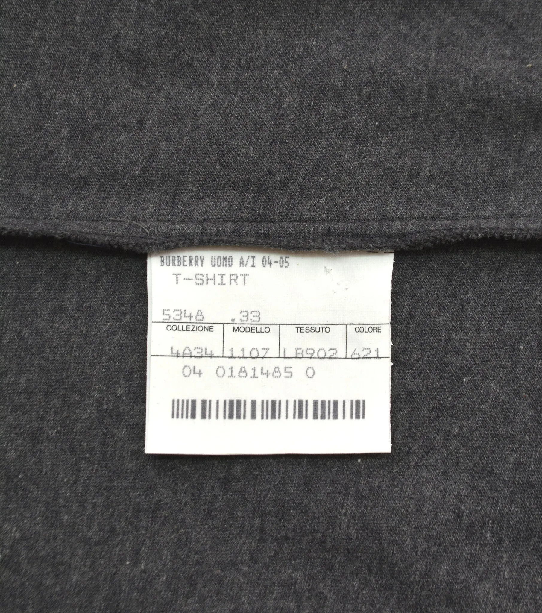 2004 Slim T-Shirt with Patterned Shoulder Panels