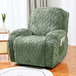 4/6/8 Pieces Split Super Soft Recliner Chair Cover