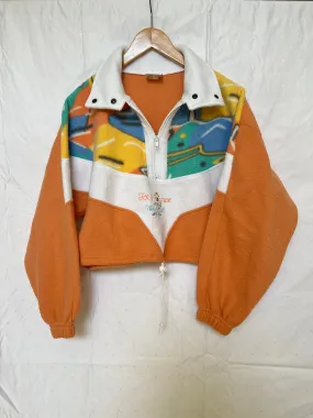 80’s Italy Abstract Crop Sweater