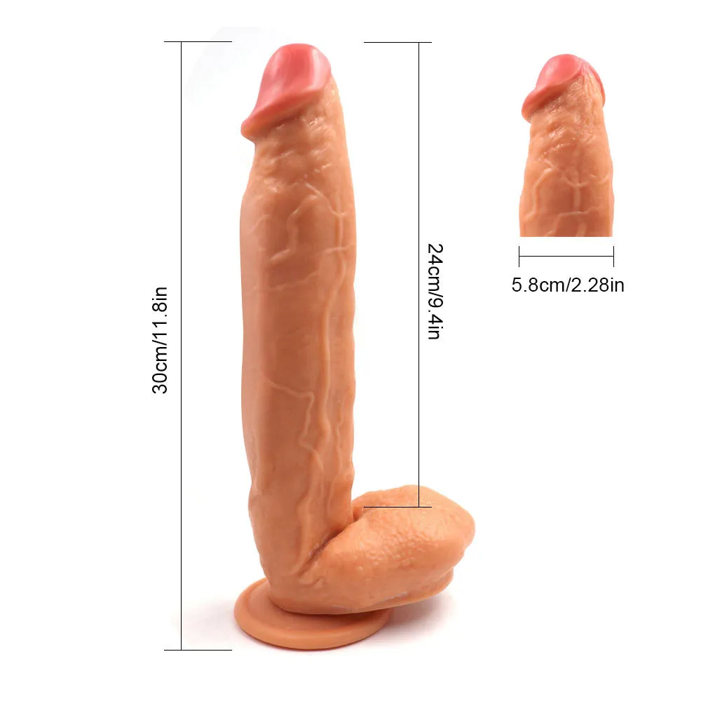 A22 Alien Extra-Large Ultra Realistic Suction Cup Dildo with Balls 12 Inch