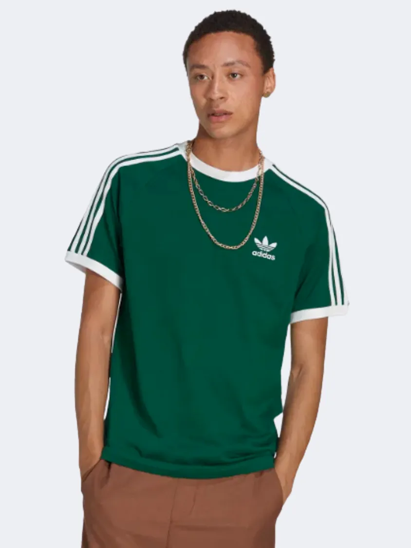 Adidas Adicolor Classics 3-Stripes Men Original T-Shirt Dark Green