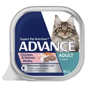 Advance Chicken and Salmon Medley Adult Cat Wet Food 85g