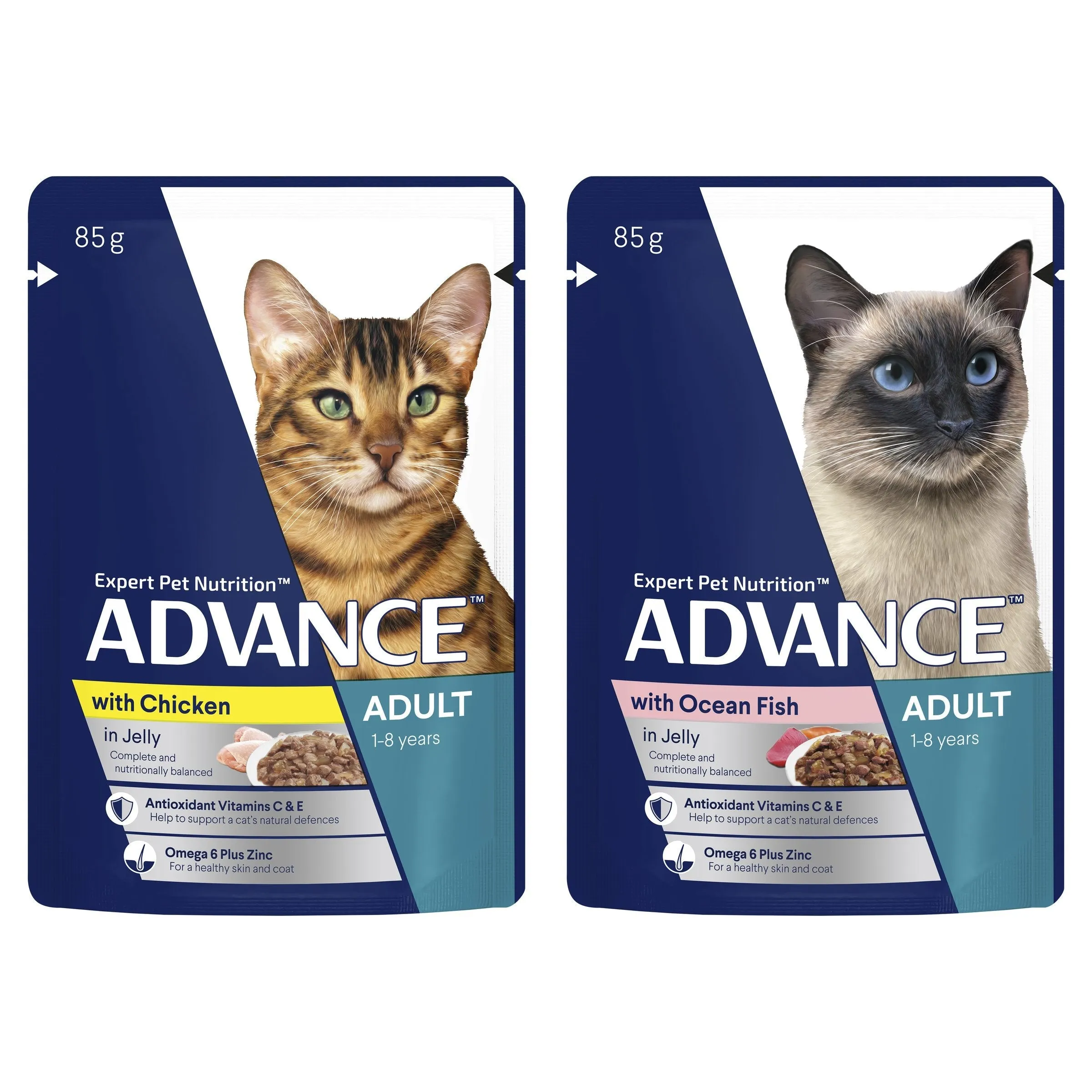 Advance Multipack Adult Cat Wet Food 85g x 12