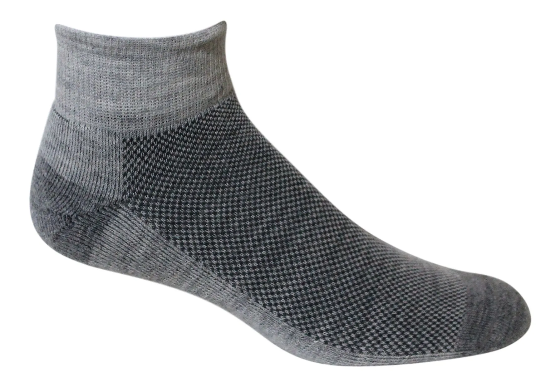 Alpaca Wool Running, Cycling, Hiking Multi Sport 1/4 Socks , Unisex Adult