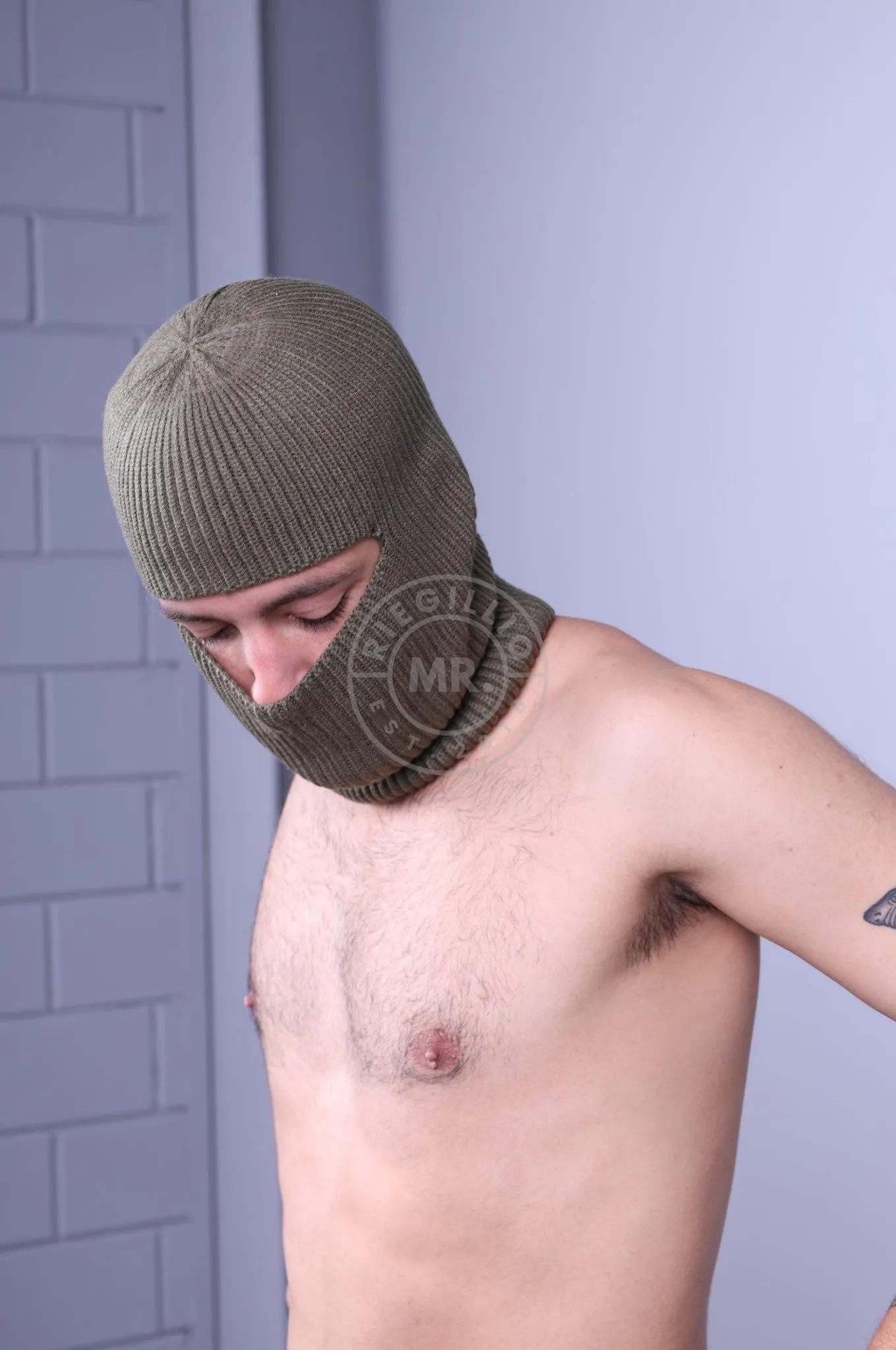 Alpha Industries Label Balaclava - Dark Olive