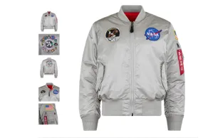 Alpha Industries Silver Apollo MA-1 Flight Jacket