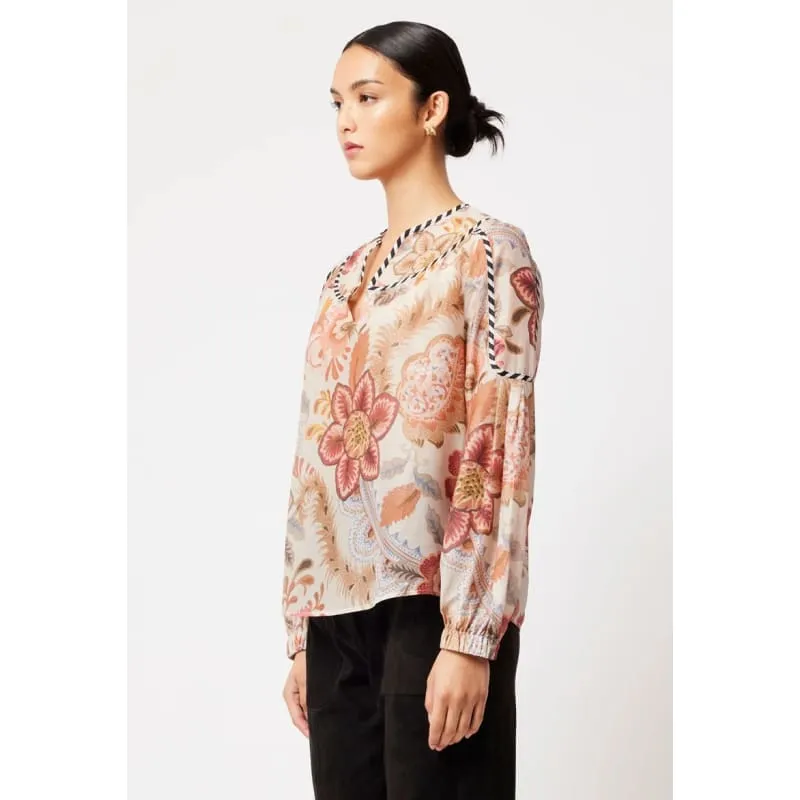 Altair Cotton Silk Top | Aries Floral