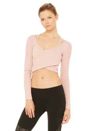 Amelia Long Sleeve Crop - Nectar