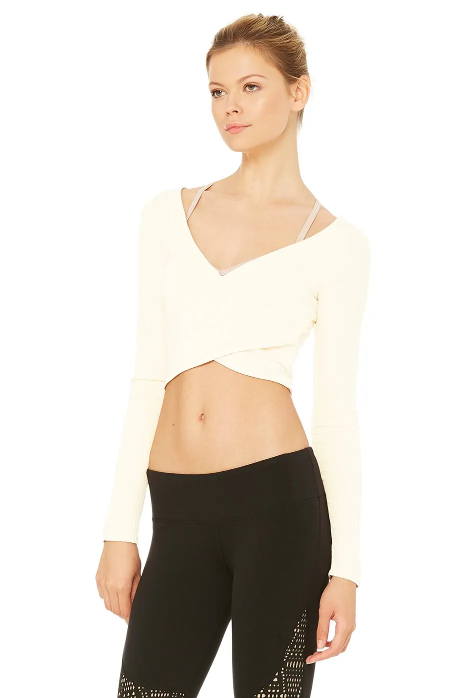 Amelia Long Sleeve Crop - Pristine