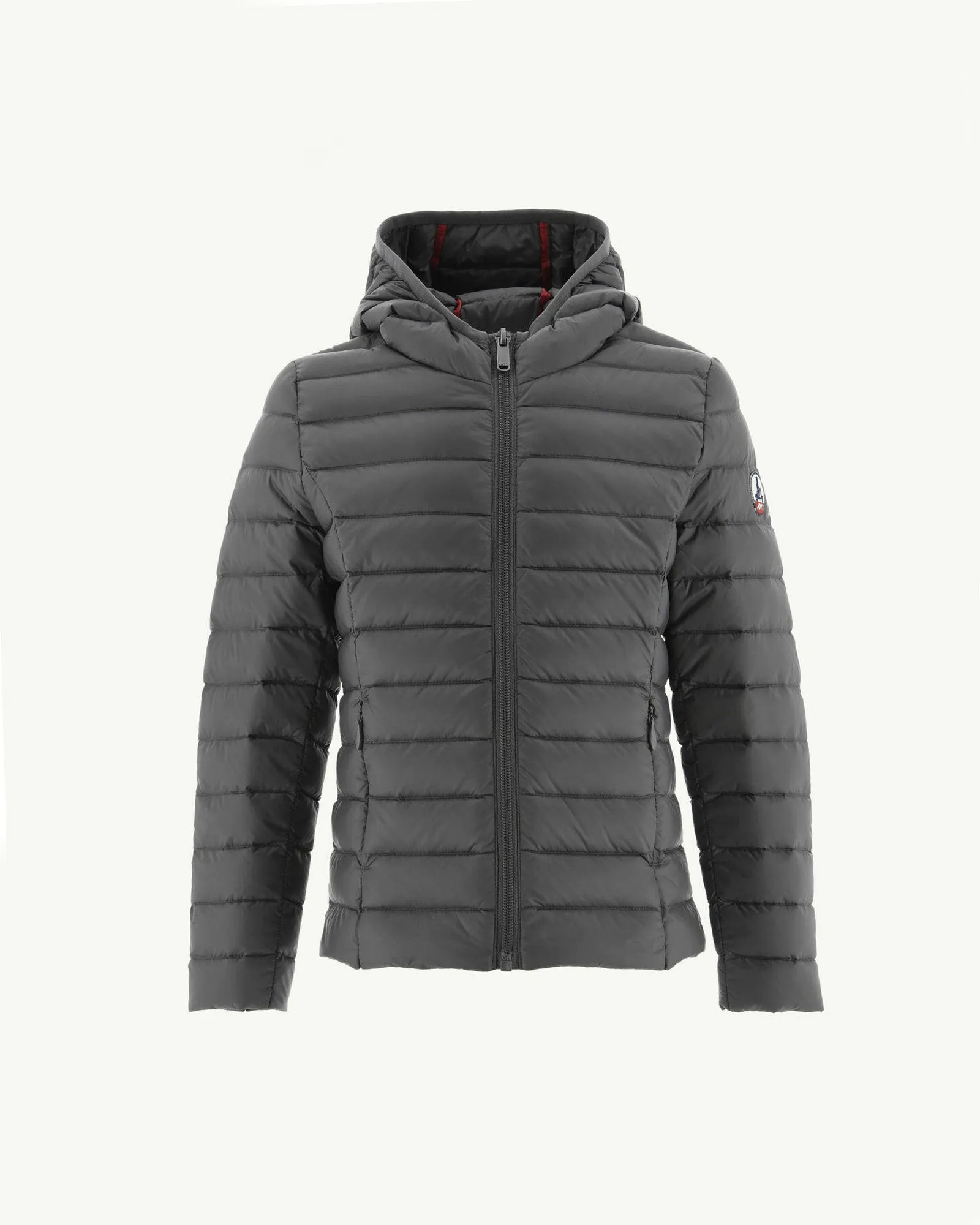 Anthracite Hooded down jacket Carla