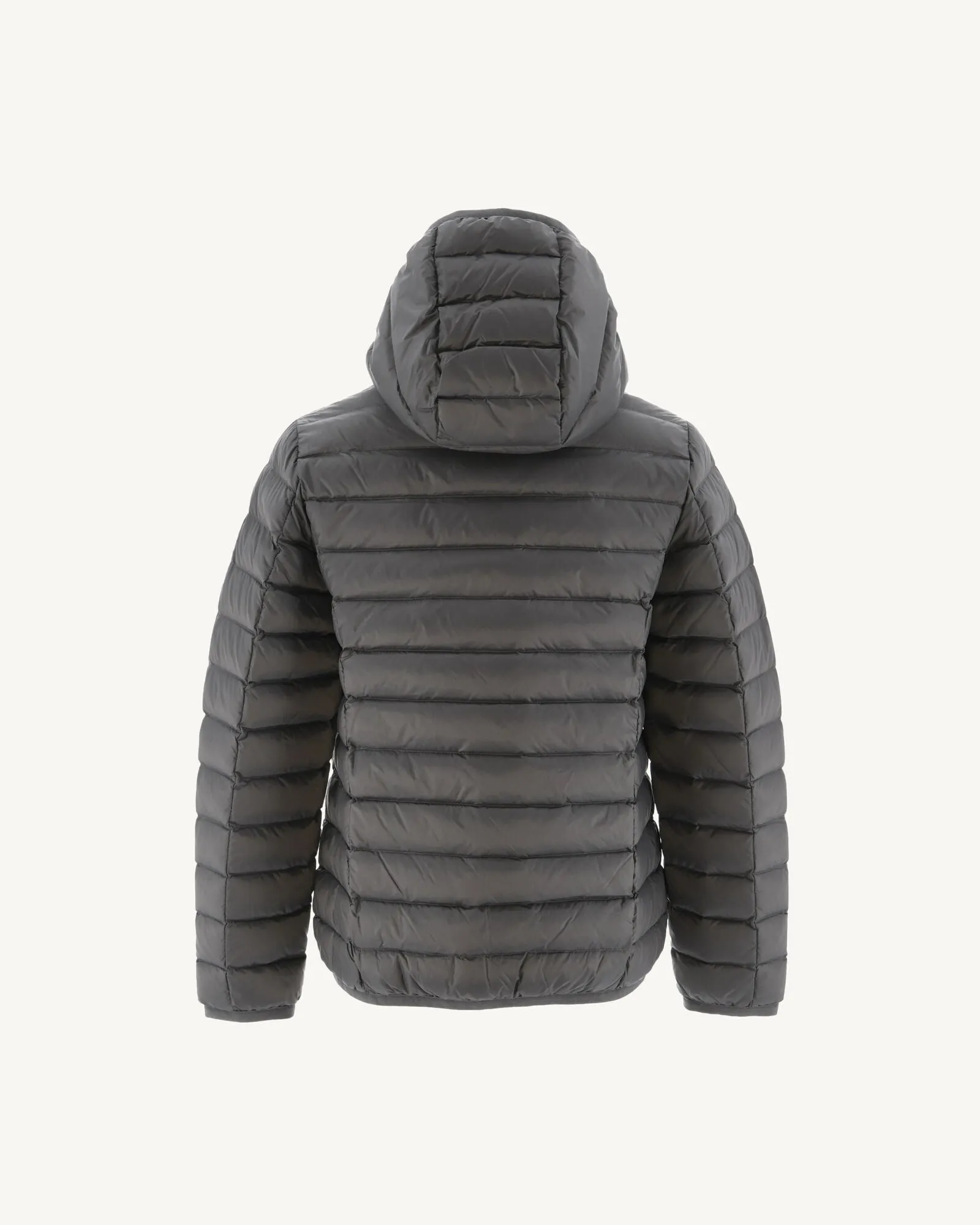 Anthracite Hooded down jacket Hugo