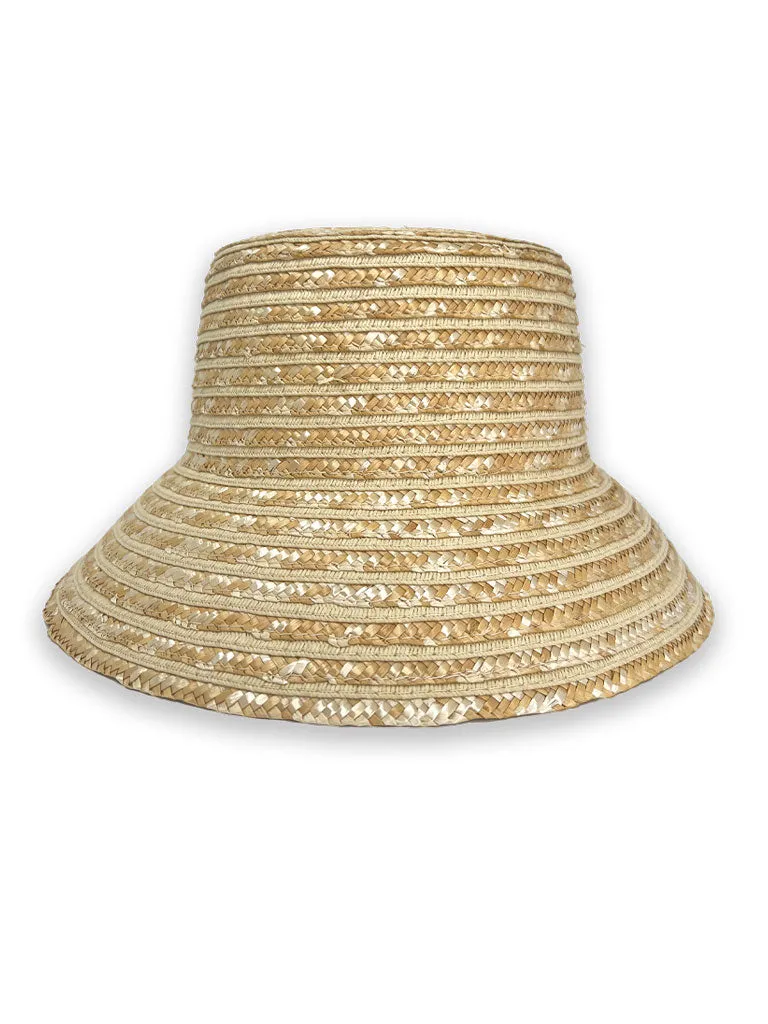 ARIA Natural Straw Bucket Hat