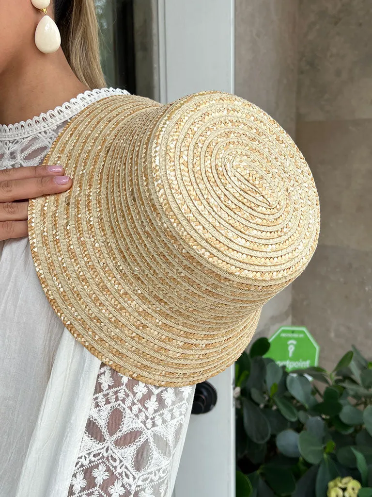 ARIA Natural Straw Bucket Hat