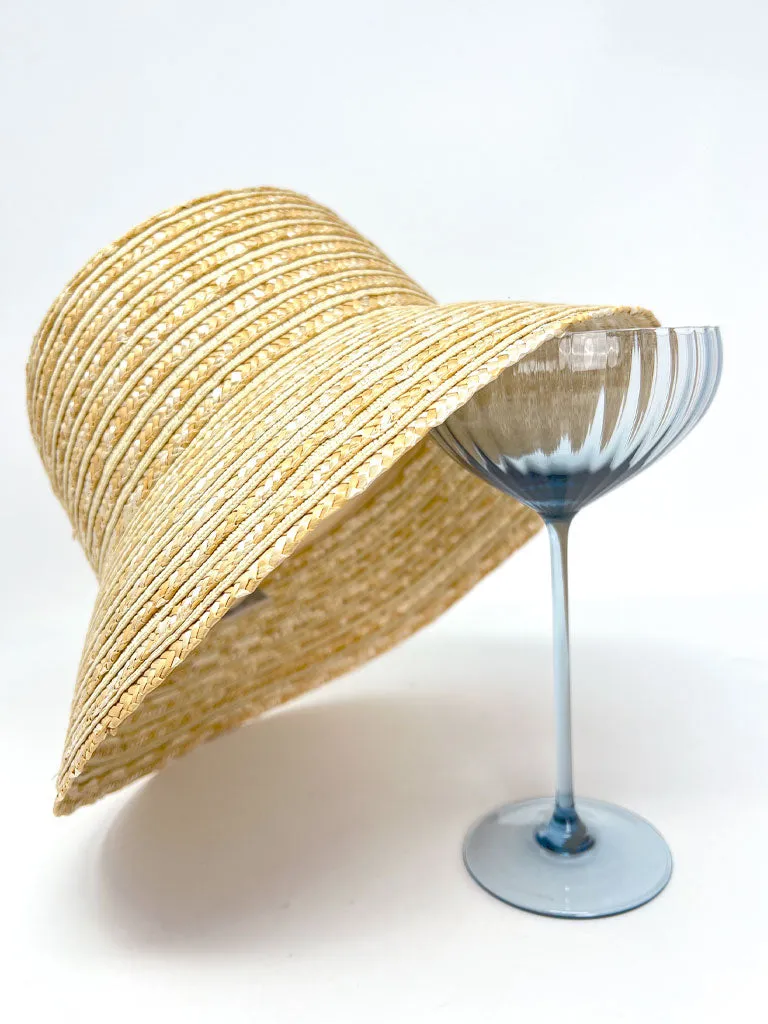 ARIA Natural Straw Bucket Hat