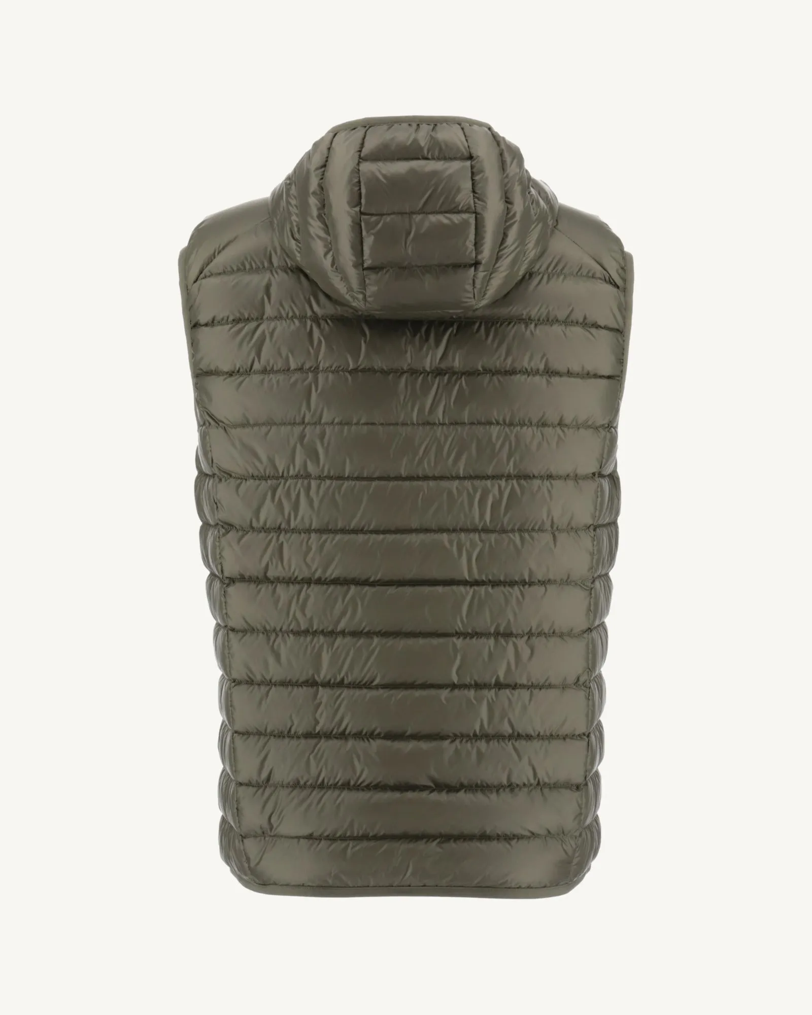 Army Hooded sleeveless down jacket Pat