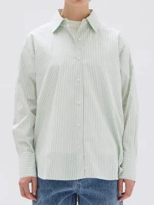 ASSEMBLY LABEL SIGNATURE POPLIN STRIPE SHIRT