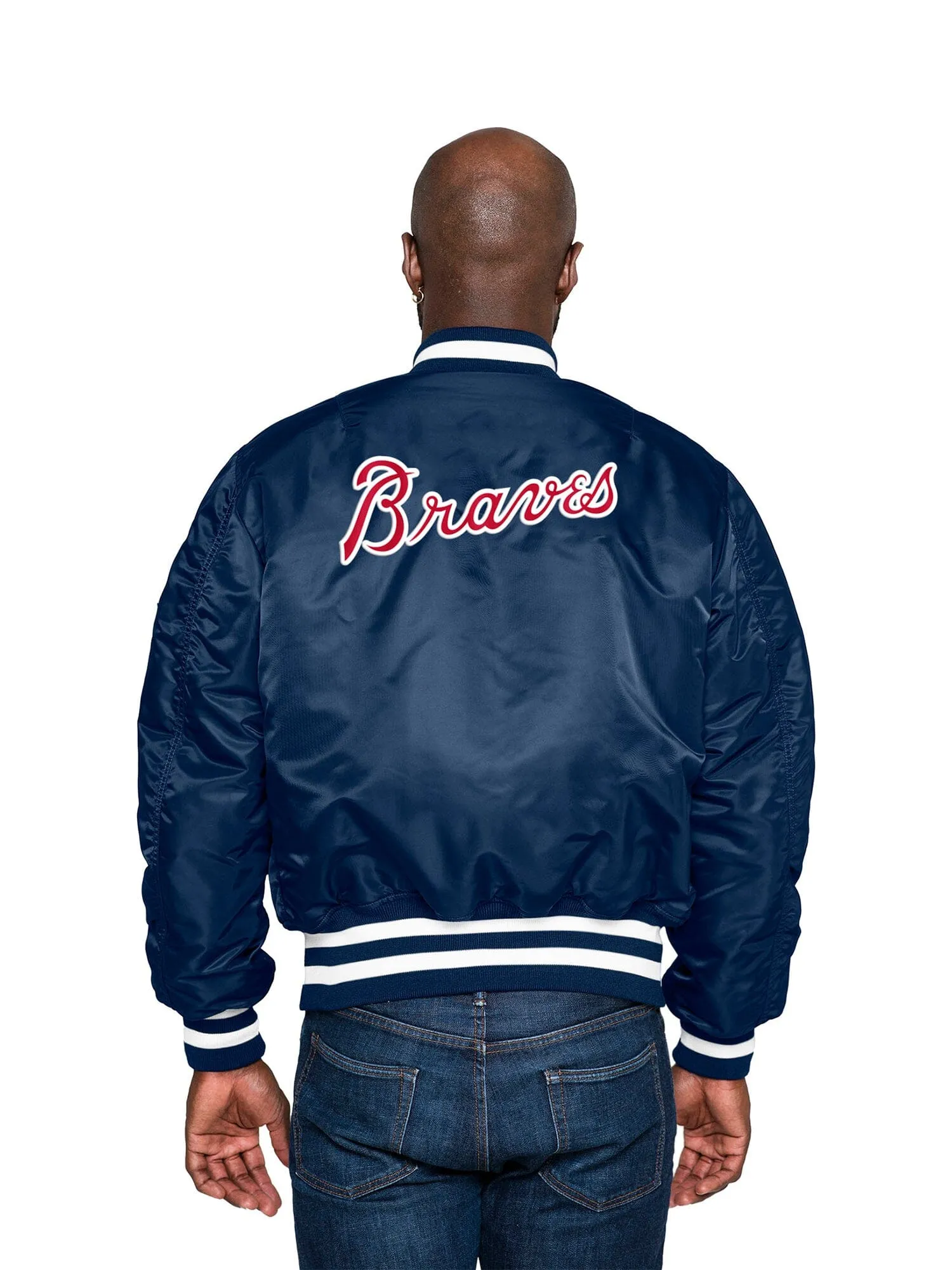 ATLANTA BRAVES X ALPHA X NEW ERA MA-1 BOMBER JACKET