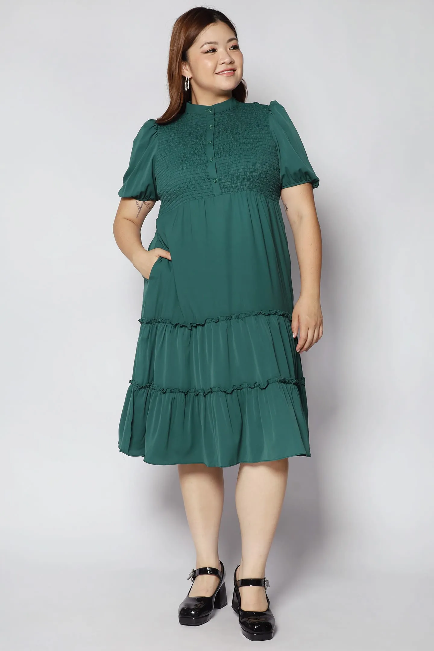 Aurora Dress in Green