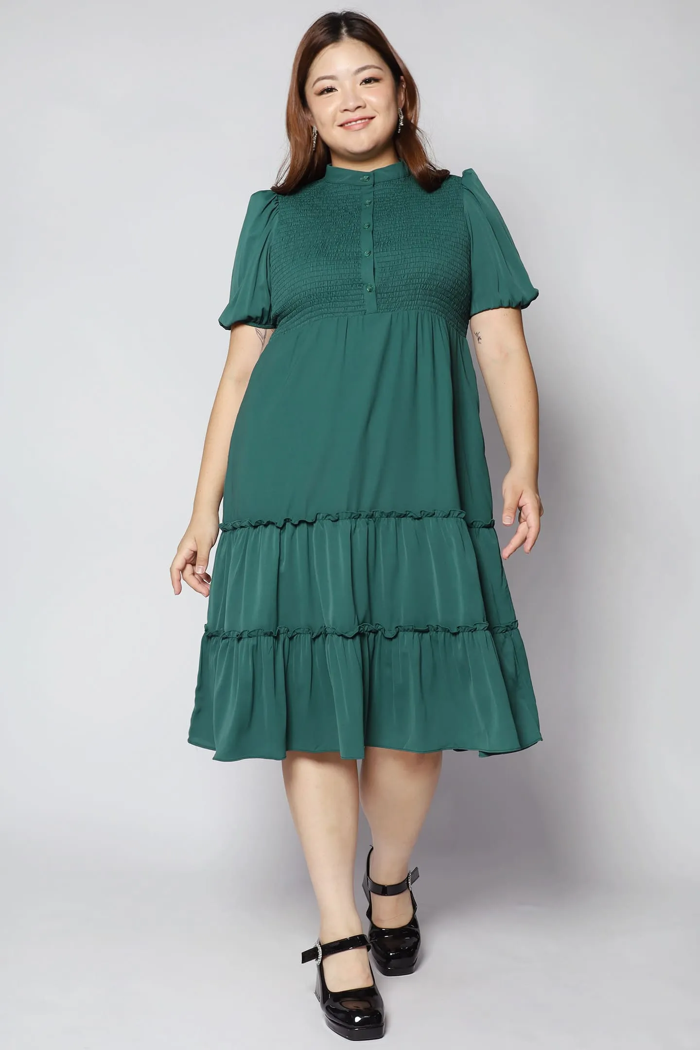 Aurora Dress in Green