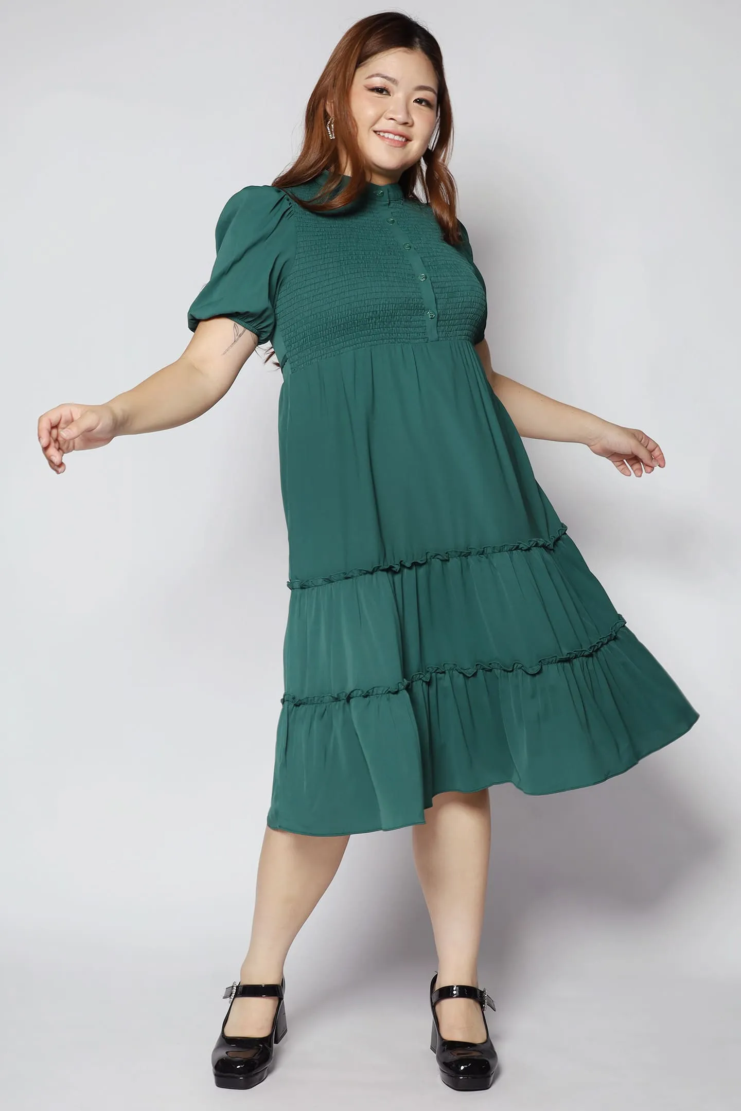 Aurora Dress in Green