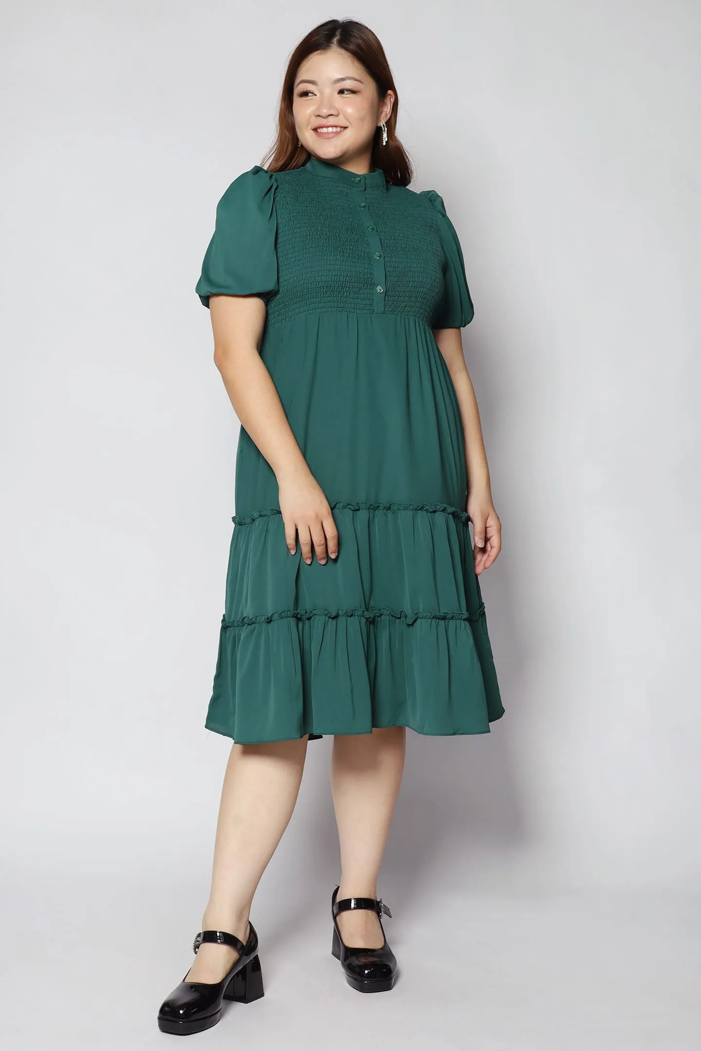 Aurora Dress in Green