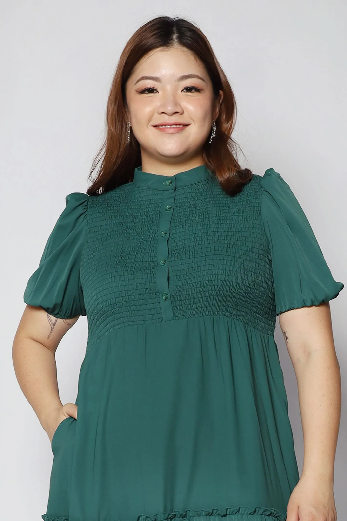 Aurora Dress in Green