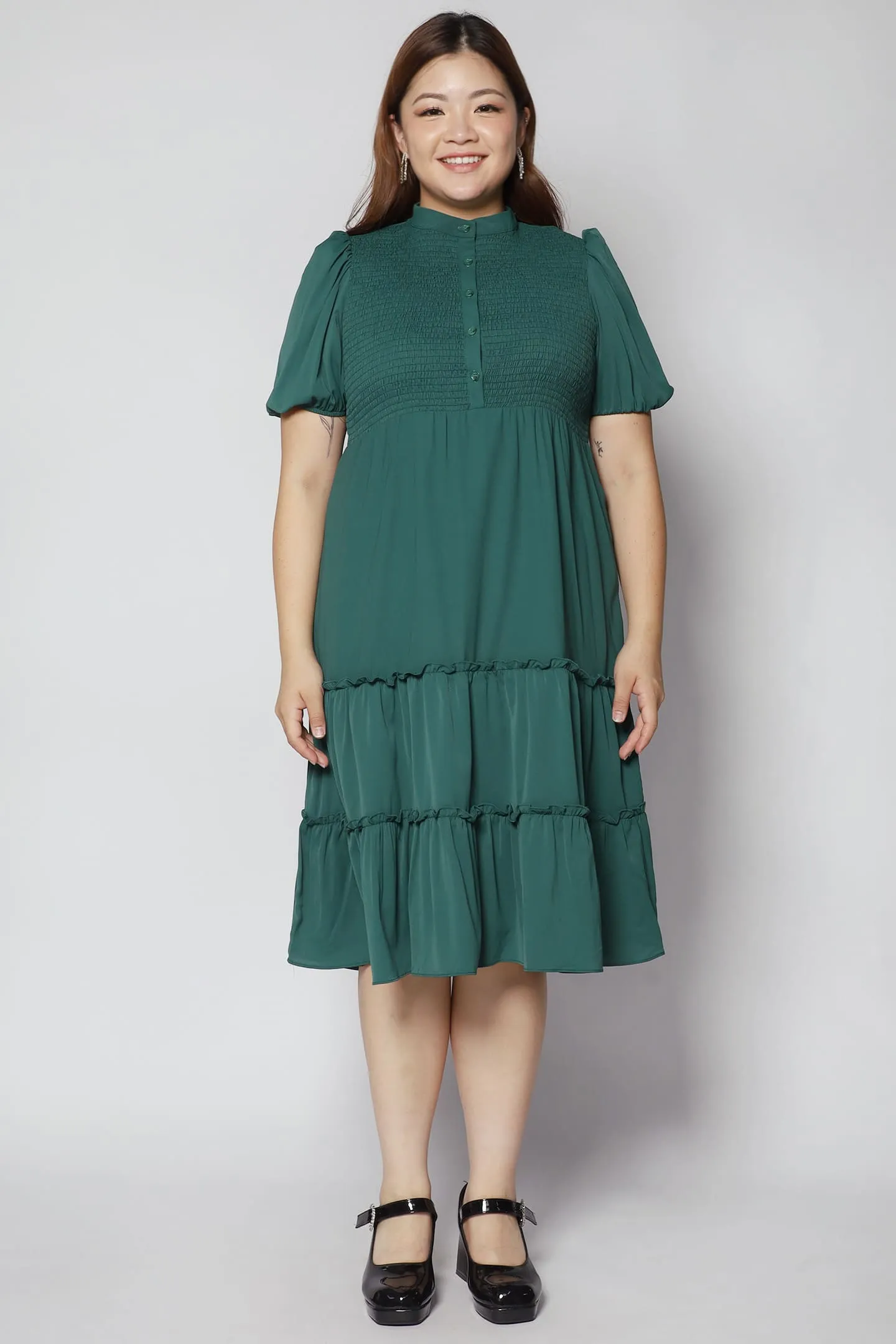 Aurora Dress in Green