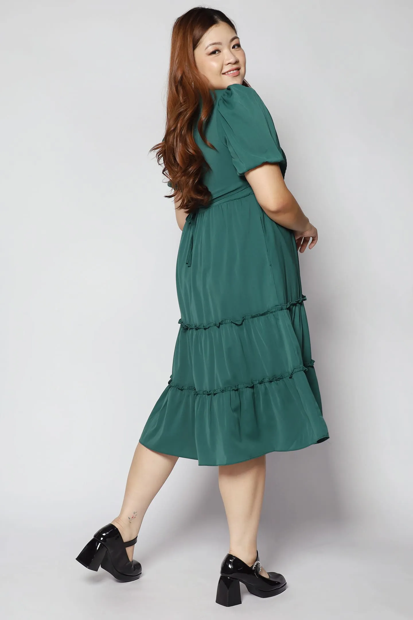 Aurora Dress in Green