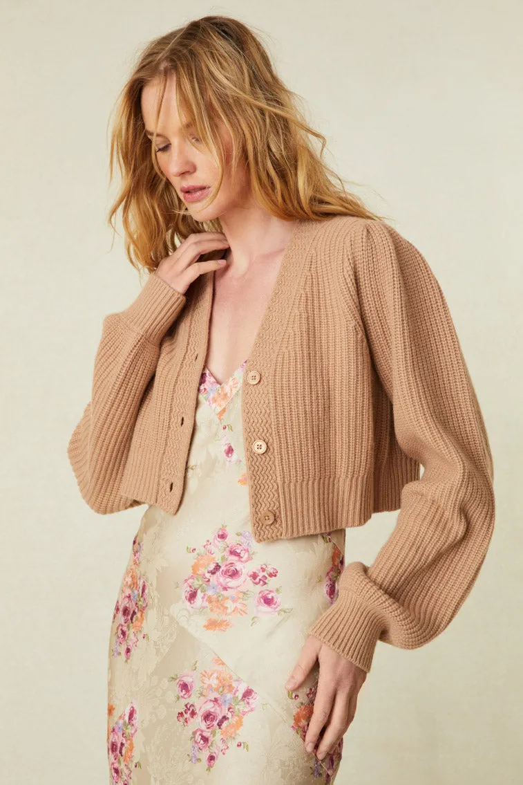 Avignon Crop Cardigan - FAWN