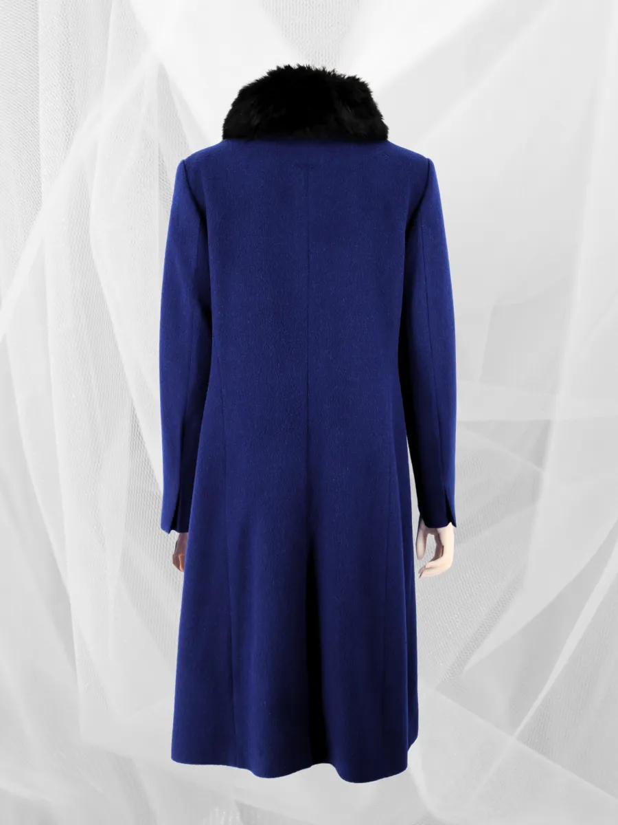 Baby Alpaca Paris Coat - Blue