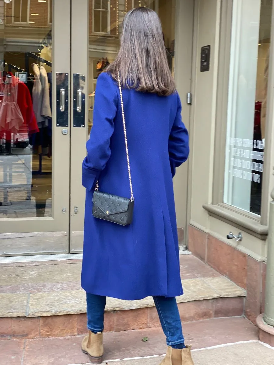 Baby Alpaca Paris Coat - Blue