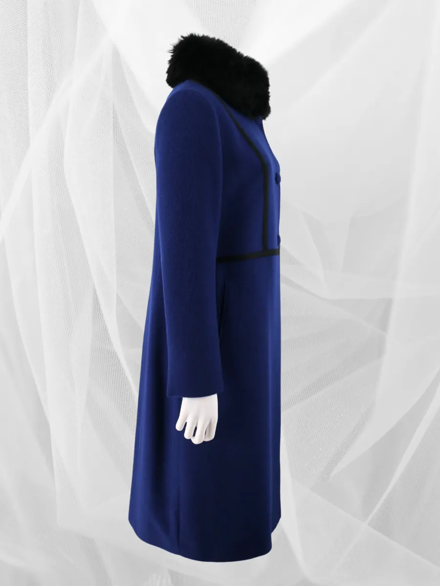 Baby Alpaca Paris Coat - Blue