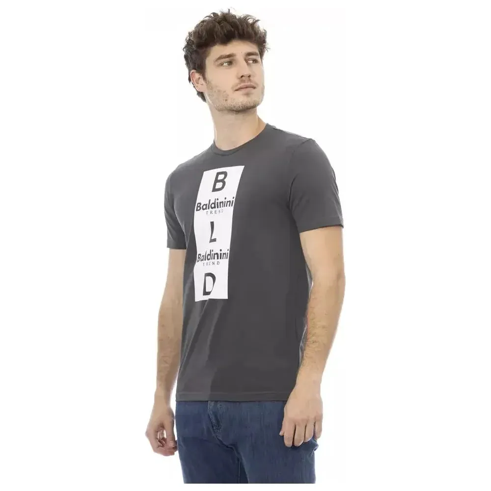 Baldinini Trend Gray Cotton Men T-Shirt