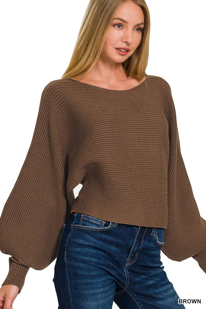 Balloon Sleeve Sweater