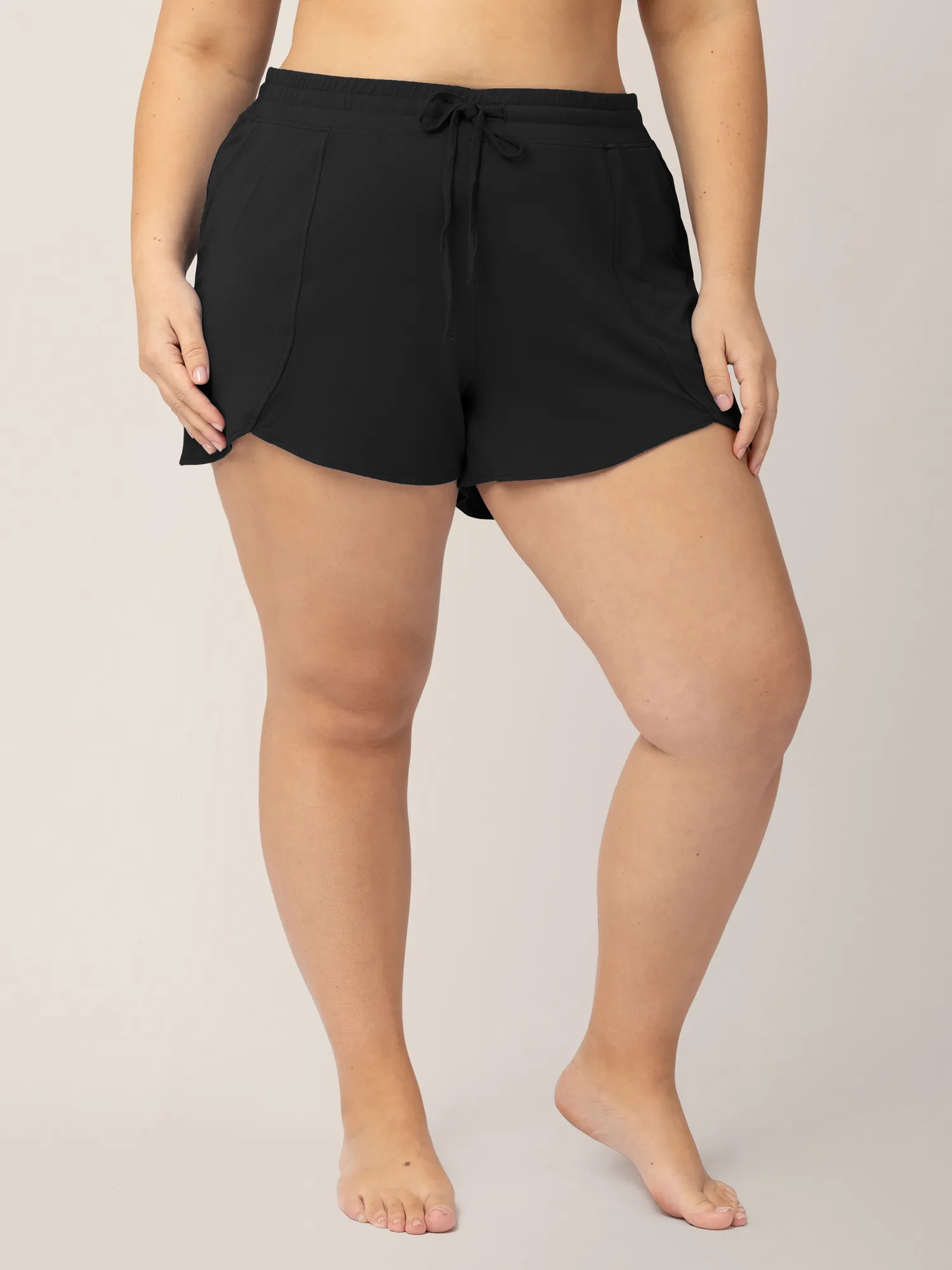 Bamboo Maternity & Postpartum Lounge Short | Black