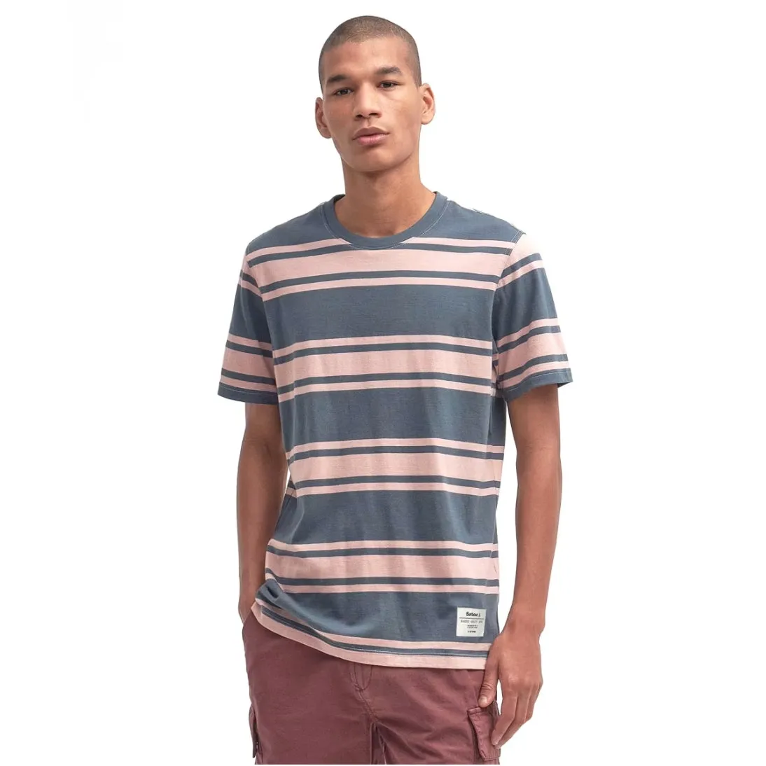 Barbour Kilton Striped T-Shirt  MTS1298GY99 Dark Slate