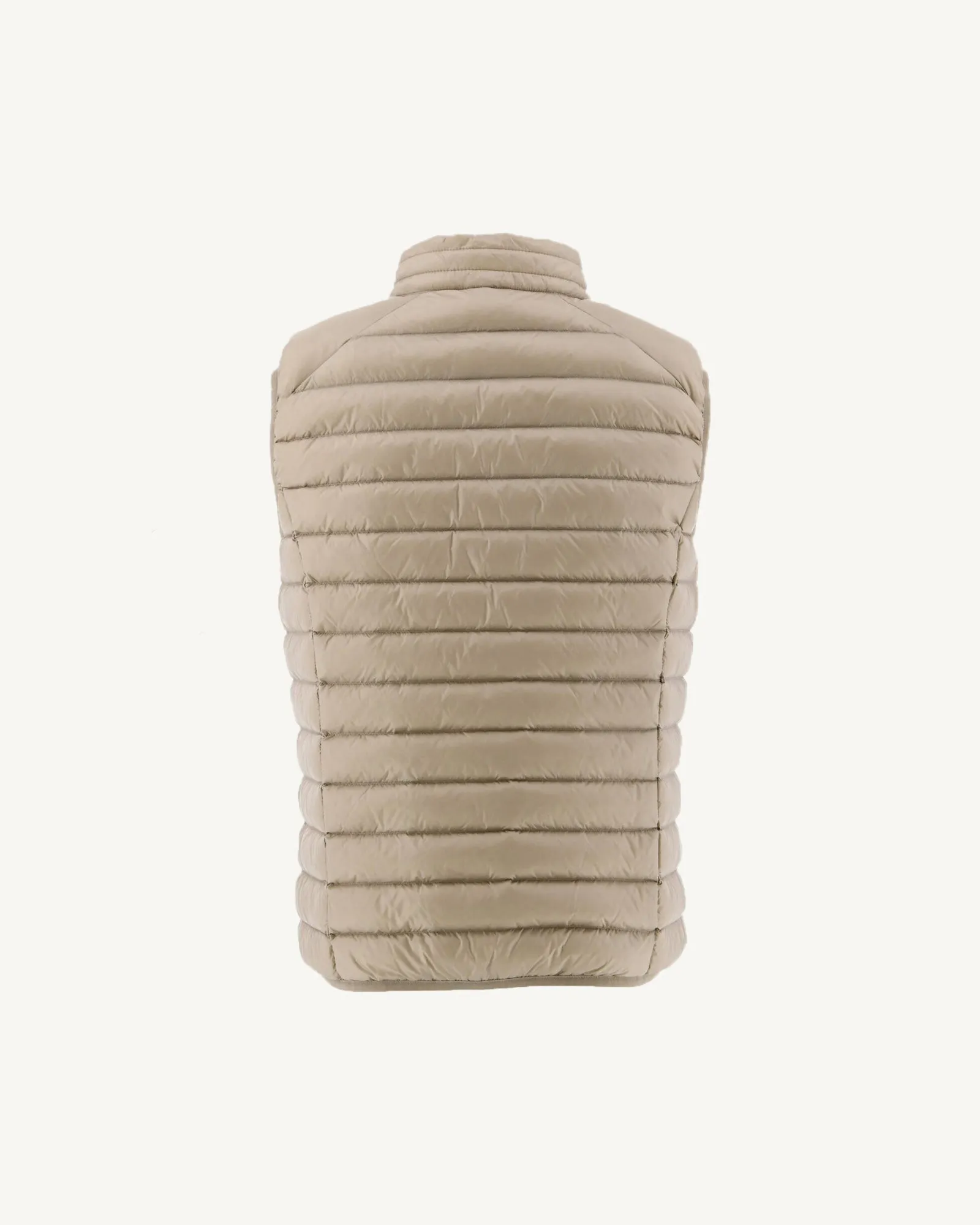 Beige Sleeveless down jacket Tom