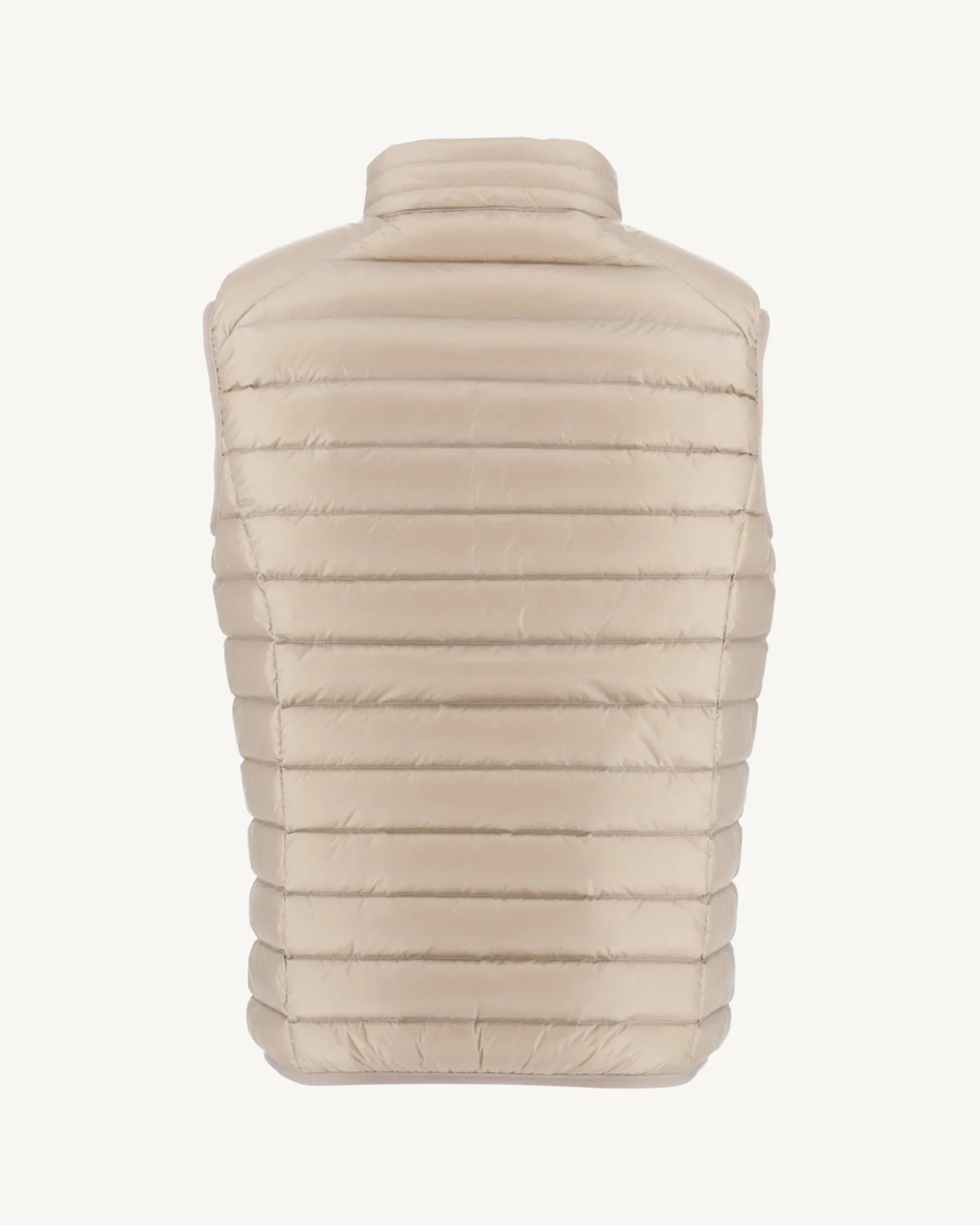 Beige Sleeveless down jacket Tom