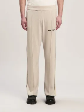 Beige Wool-Cashmere Track Pants