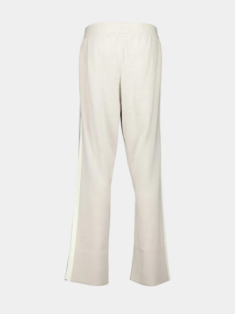 Beige Wool-Cashmere Track Pants