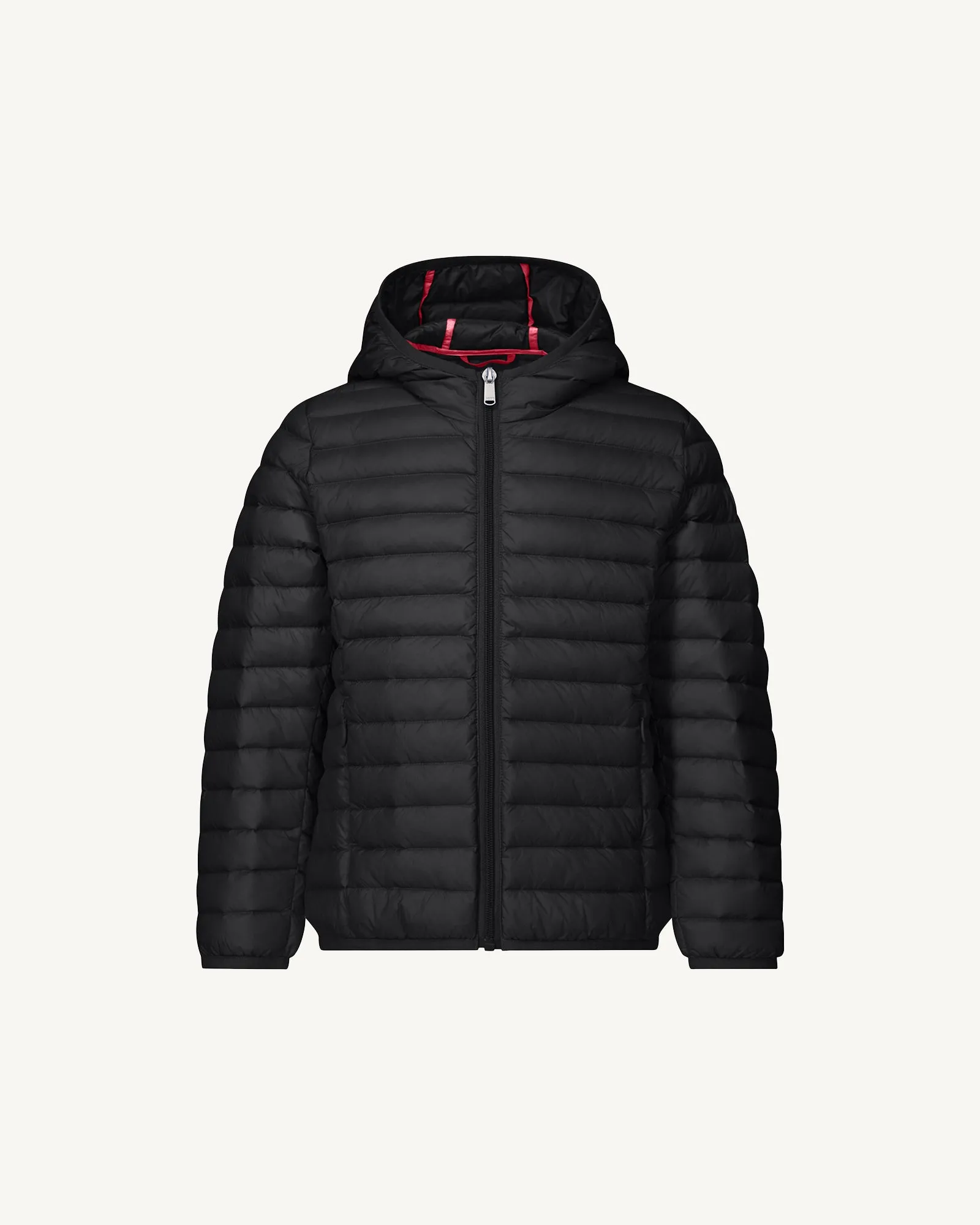 Black Hooded down jacket Hugo