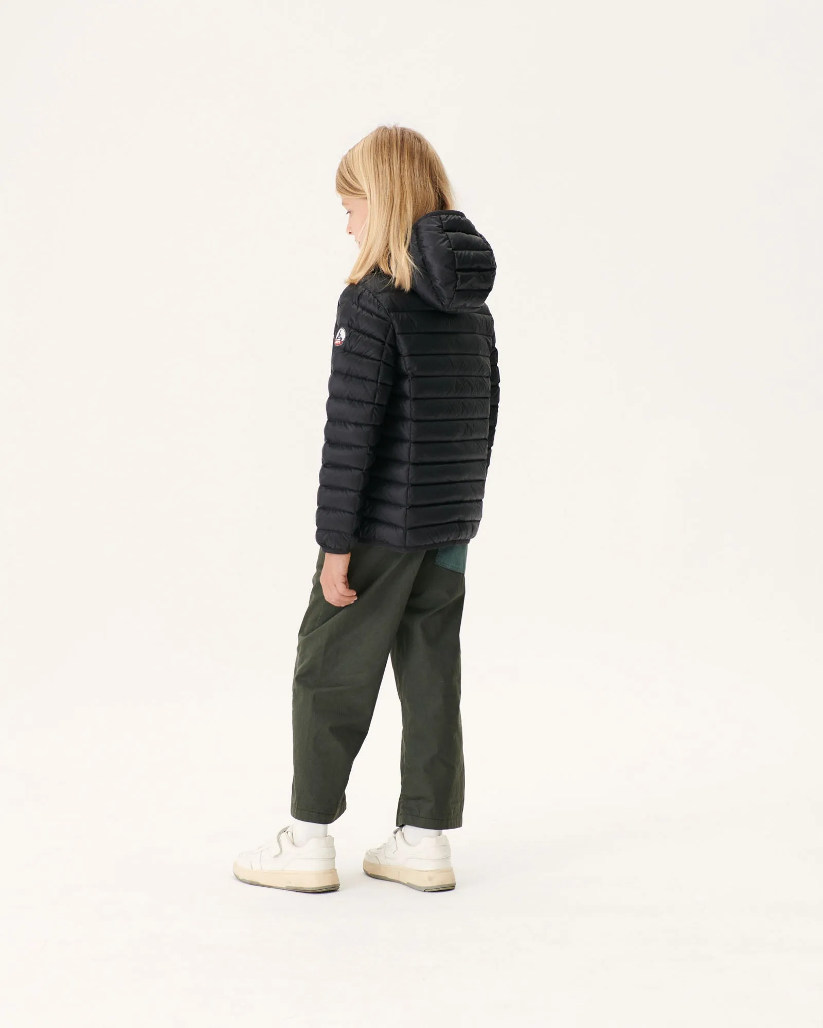 Black Hooded down jacket Hugo