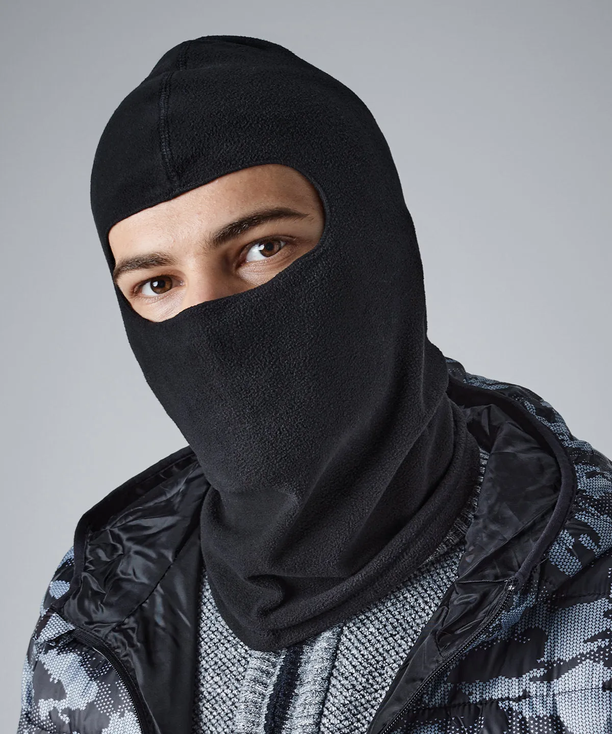 Black - Microfleece balaclava