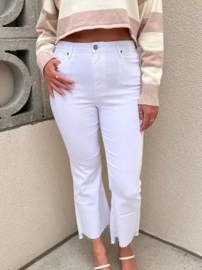 BLAKE CROP JEANS IN WHITE