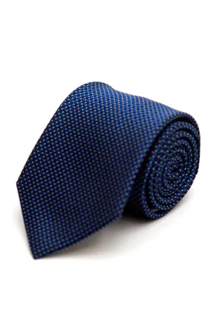 Blue Round Spots Tie