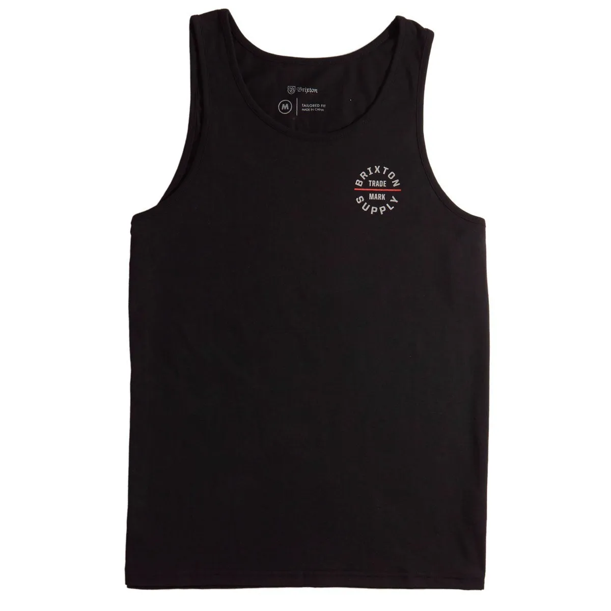 BRIXTON OATH V TANK - BLACK/RED