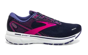 Brooks Ghost 14 Ladies Running Shoe Peacoat/Pink/White