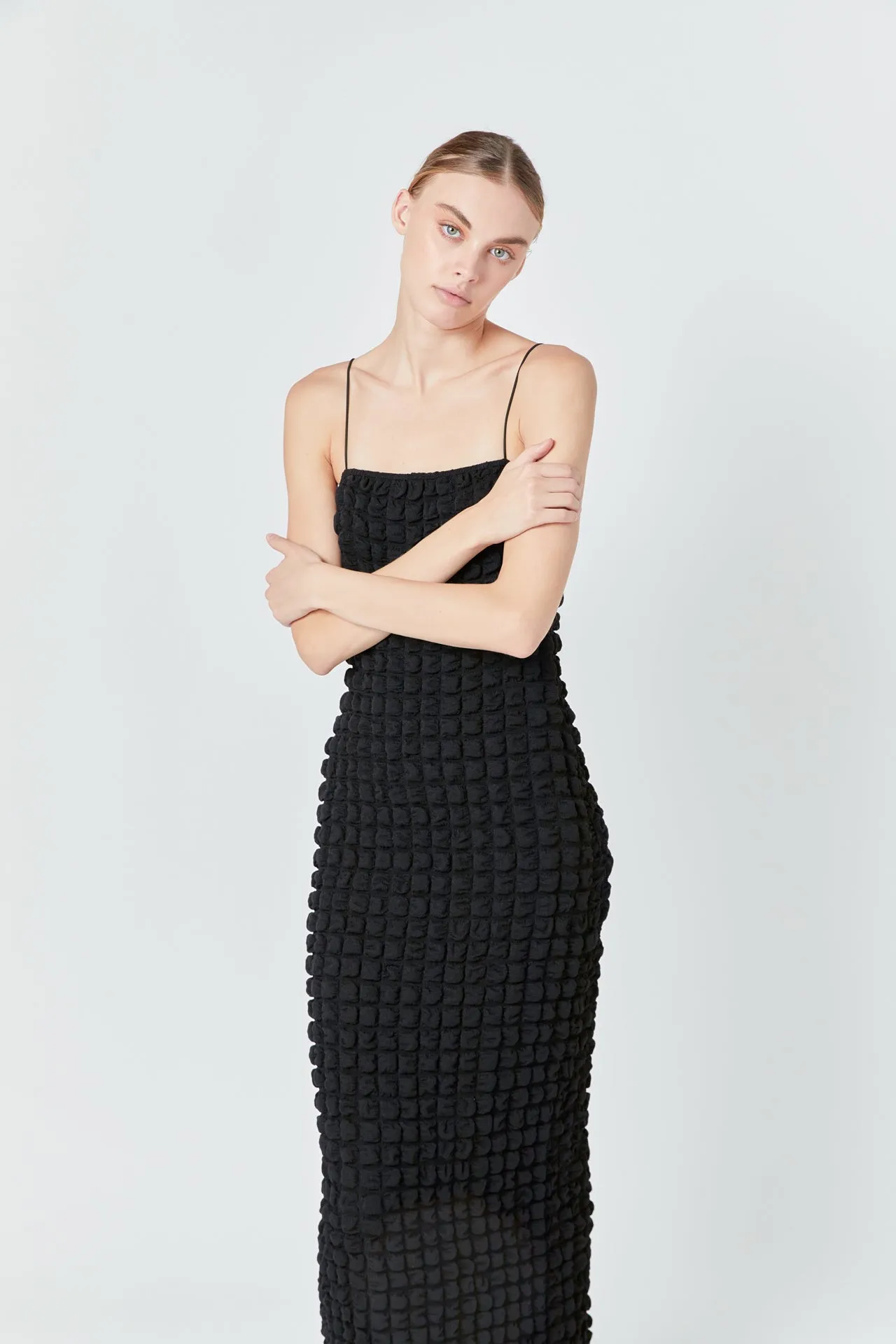 Bubble Maxi Slip Dress