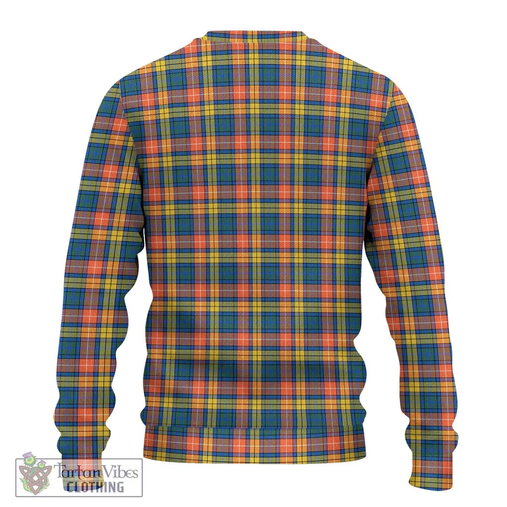 Buchanan Ancient Tartan Ugly Sweater with Family Crest DNA In Me Style